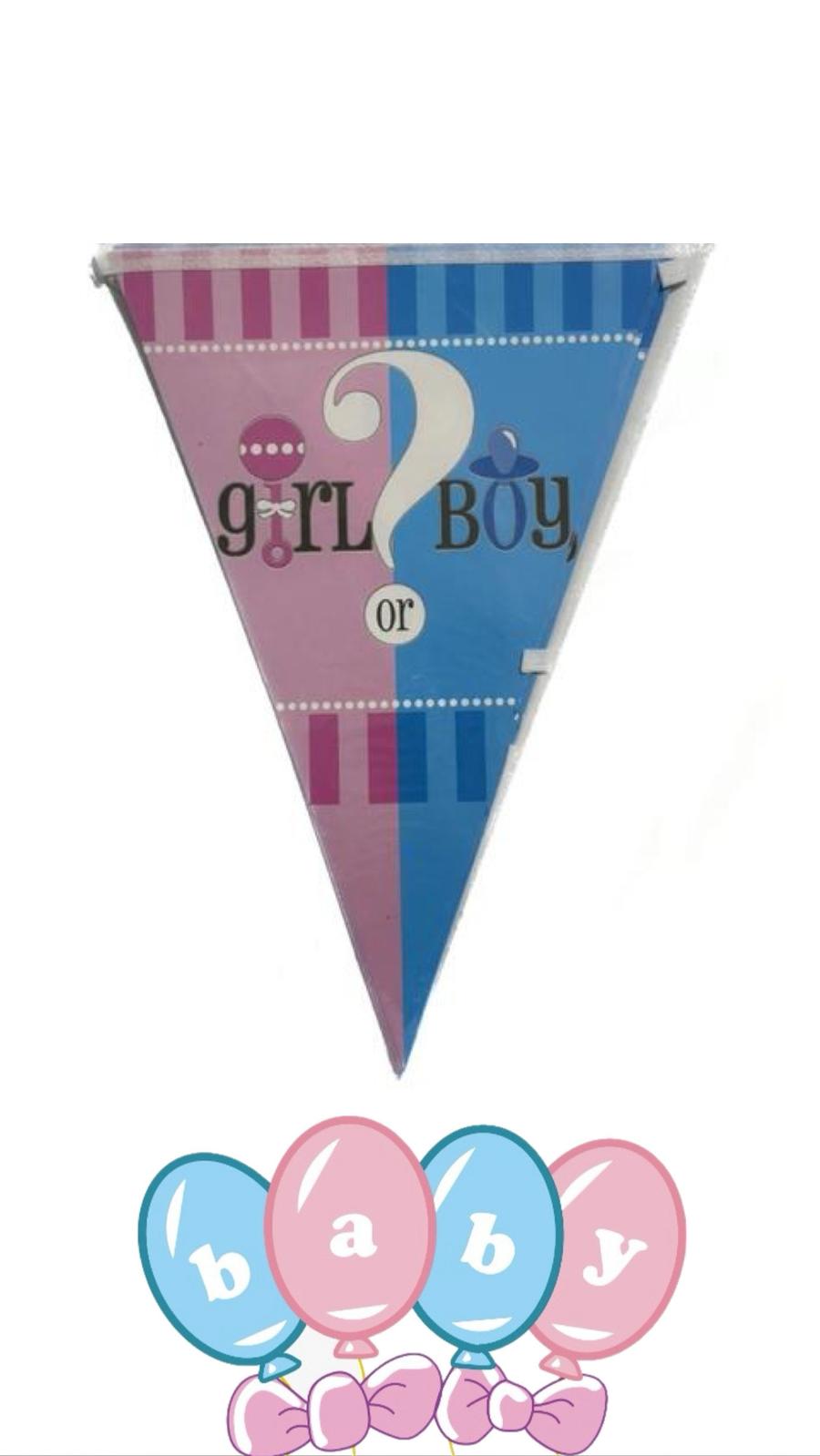 שרשרת דגלים משולשים בן / בת 2.5 מטר
