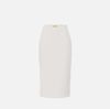 Skirt in lightweight double-layer crêpe fabric with jewel detail