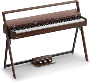 פסנתר חשמלי רהיט OURA™ R300 בצבע Walnut wood מבית DONNER