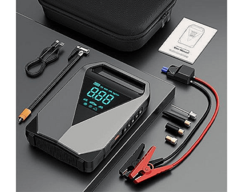  בוסטר התנעה לרכב עם קומפרסור מובנה 12000MAH