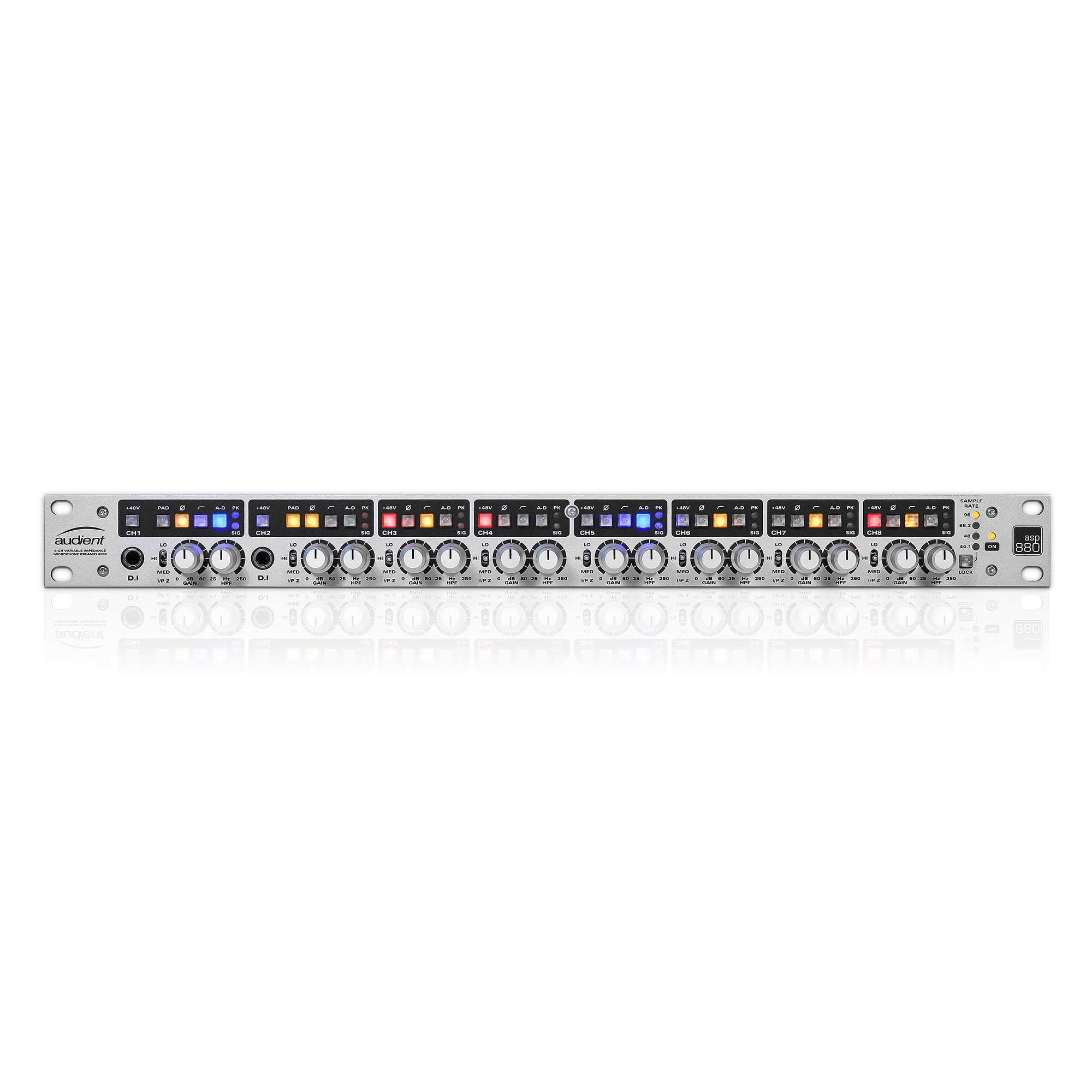 פרה-אמפ 8 ערוצים למיקרופון Audient ASP880