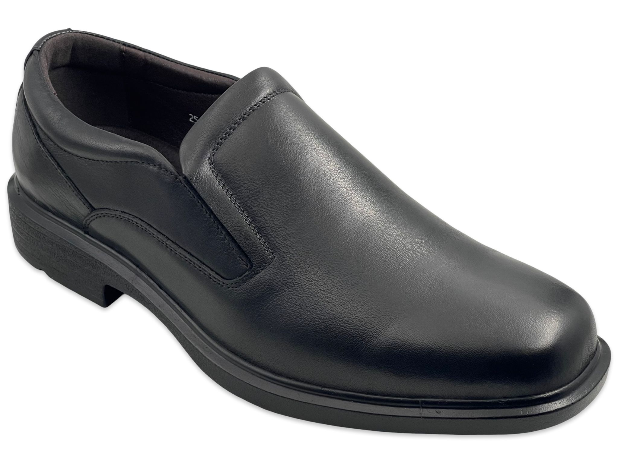 נעלי עור אלגנטיות לגבר סירה בצבע שחור Brill Comfort מידות 41-46 