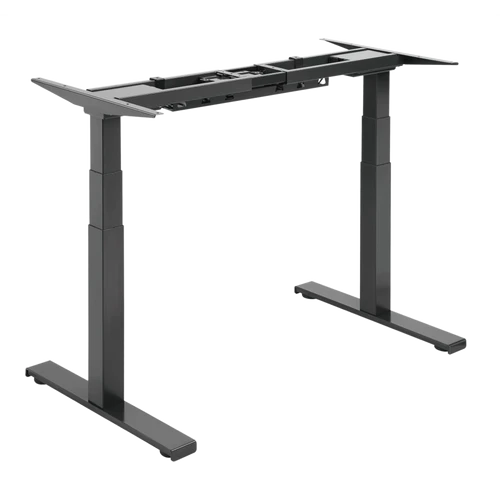 שולחן עמידה ישיבה חשמלי עם 2 מנועים M07-23 R LUMI - שחור