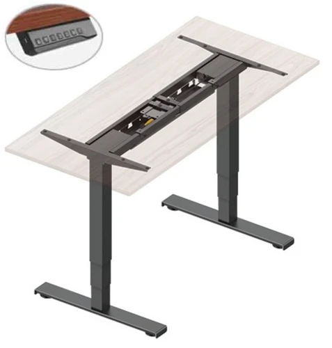 שולחן עמידה ישיבה חשמלי עם 2 מנועים M07-23 R LUMI - שחור