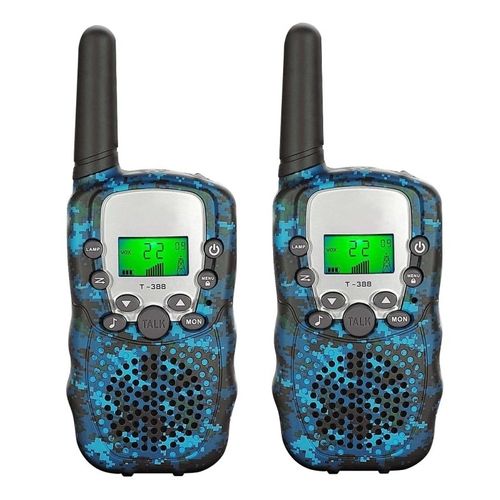 זוג מכשירי קשר ווקי טוקי לילדים עד טווח של 6 ק