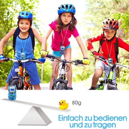 זוג מכשירי קשר ווקי טוקי לילדים עד טווח של 6 ק