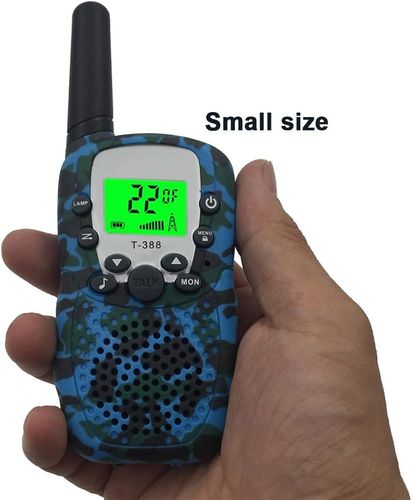 זוג מכשירי קשר ווקי טוקי לילדים עד טווח של 6 ק