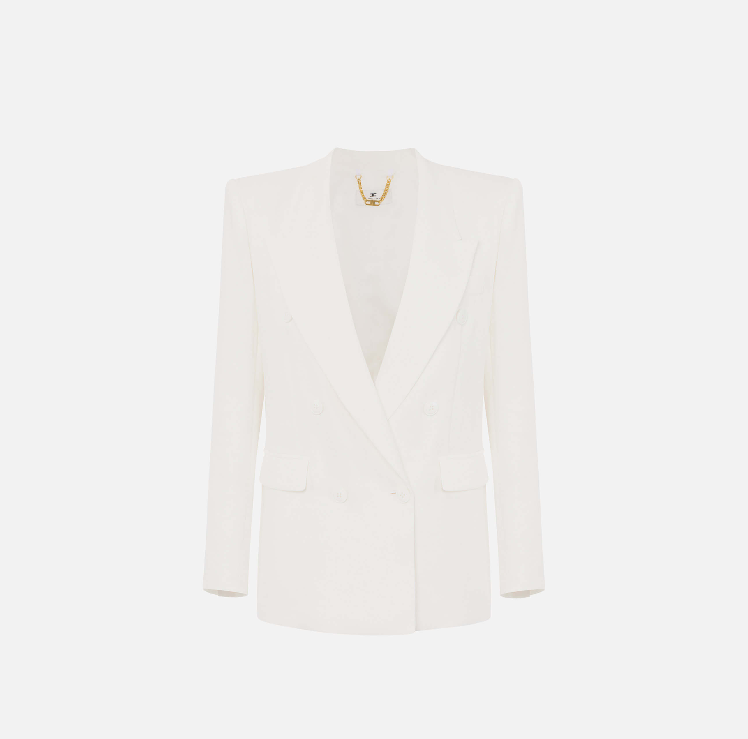 Linen-blend gabardine jacket