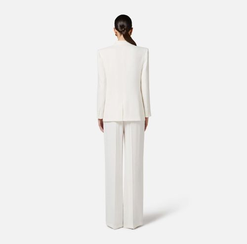 Linen-blend gabardine jacket