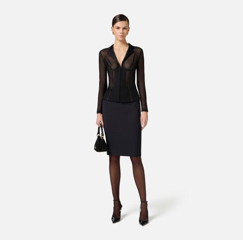 Tulle bustier jacket