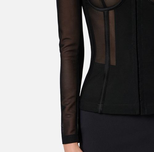 Tulle bustier jacket
