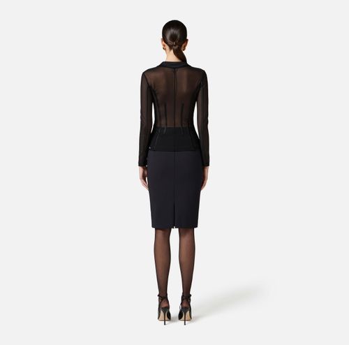 Tulle bustier jacket
