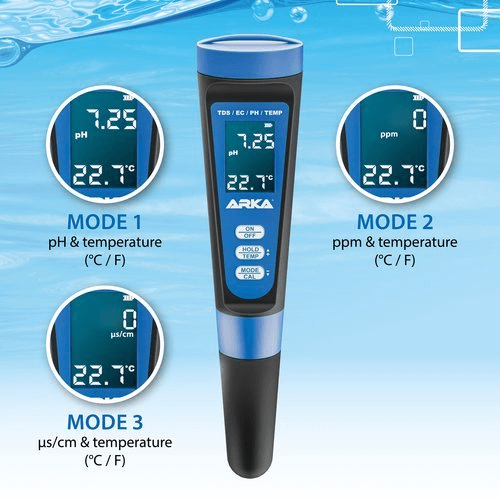 מודד 3 ב 1  pH/TDS/EC METER