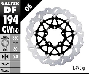 דיסק בלם צף גלפר - GALFER DISC DF194CWI
