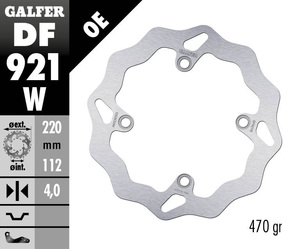 דיסק בלם גלפר - GALFER DISC DF921W