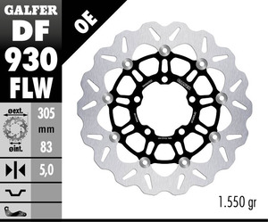דיסק בלם צף גלפר - GALFER DISC DF930FLW