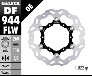 דיסק בלם צף גלפר - GALFER DISC DF944FLW