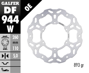 דיסק בלם גלפר - GALFER DISC DF944W