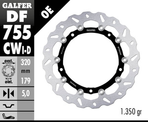 דיסק בלם צף גלפר - GALFER DISC DF755CWD