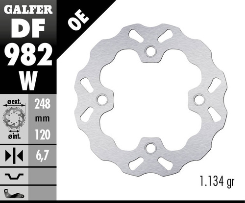 דיסק בלם GALFER DF982W לאופנוע איכותי