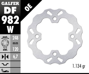 דיסק בלם גלפר - GALFER DISC DF982W