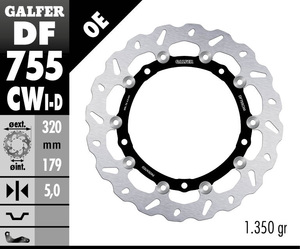 דיסק בלם צף גלפר - GALFER DISC DF755CWI