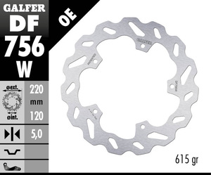 דיסק בלם גלפר - GALFER DISC DF756W