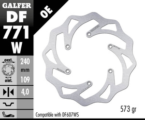 דיסק בלם גלפר - GALFER DISC DF771W