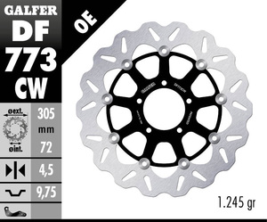 דיסק בלם צף גלפר - GALFER DISC DF773CW