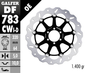דיסק בלם צף גלפר - GALFER DISC DF783CWI