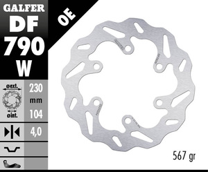 דיסק בלם גלפר - GALFER DISC DF790W