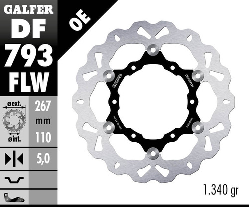 דיסק בלם צף GALFER DF793FLW לאופנוע ביצועים גבוהים