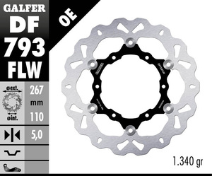 דיסק בלם צף גלפר - GALFER DISC DF793FLW