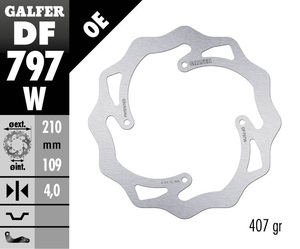 דיסק בלם גלפר - GALFER DISC DF797W