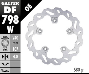 דיסק בלם גלפר - GALFER DISC DF798W