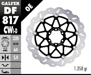 דיסק בלם צף גלפר - GALFER DISC DF817CWI