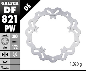 דיסק בלם צף גלפר - GALFER DISC DF821PW