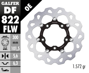 דיסק בלם צף גלפר - GALFER DISC DF822FLW