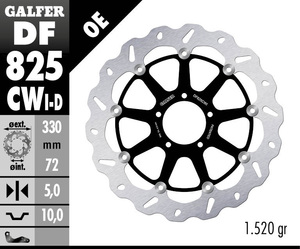 דיסק בלם צף גלפר - GALFER DISC DF825CWI