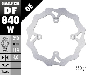 דיסק בלם גלפר - GALFER DISC DF840W