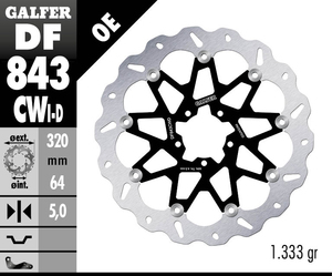 דיסק בלם צף גלפר - GALFER DISC DF843CWD