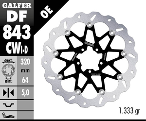 דיסק בלם צף גלפר - GALFER DISC DF843CWI