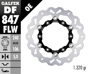 דיסק בלם צף גלפר - GALFER DISC DF847FLW