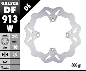 דיסק בלם גלפר - GALFER DISC DF913W