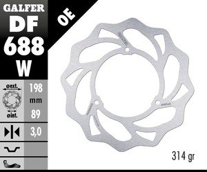 דיסק בלם גלפר - GALFER DISC DF688W