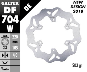 דיסק בלם גלפר - GALFER DISC DF704W