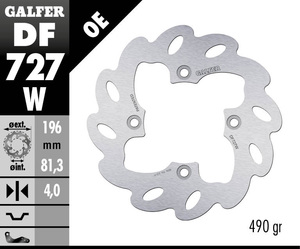 דיסק בלם גלפר - GALFER DISC DF727W