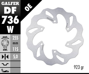 דיסק בלם גלפר - GALFER DISC DF736W