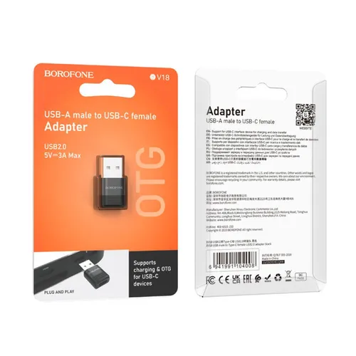 מתאם Brofone BV18B USB-A to Type-c