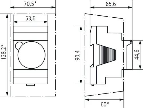 שעון שבת פיקוד ללוח חשמל 12-24 וולט 1814011 SUL 181 d 24V שעון יומי מכני עם רזרבה 3 מאמ